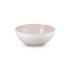 Le Creuset Serveerbowl / Slakom keramiek  shell roos  24 cm 2,2 liter