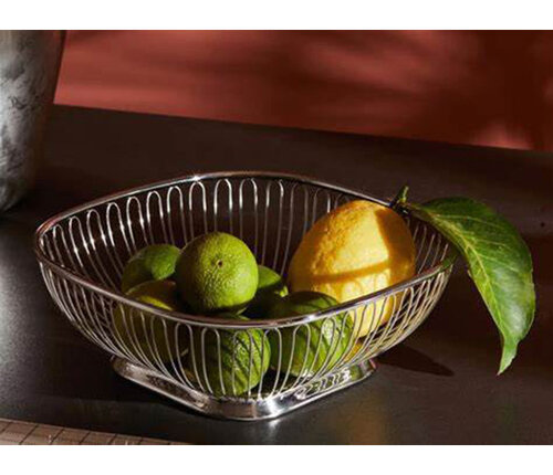  Alessi Vierkant  mandje / broodmandje 24x24 cm 
