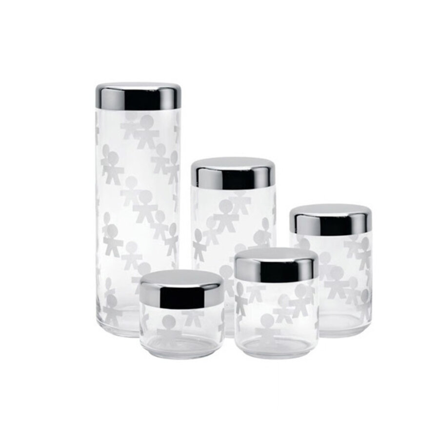 Voorraaddoos glas - deksel roestvrij staal King Kong Girotondo 75 cl-2