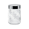 Alessi Voorraaddoos glas - deksel roestvrij staal King Kong Girotondo 100 cl