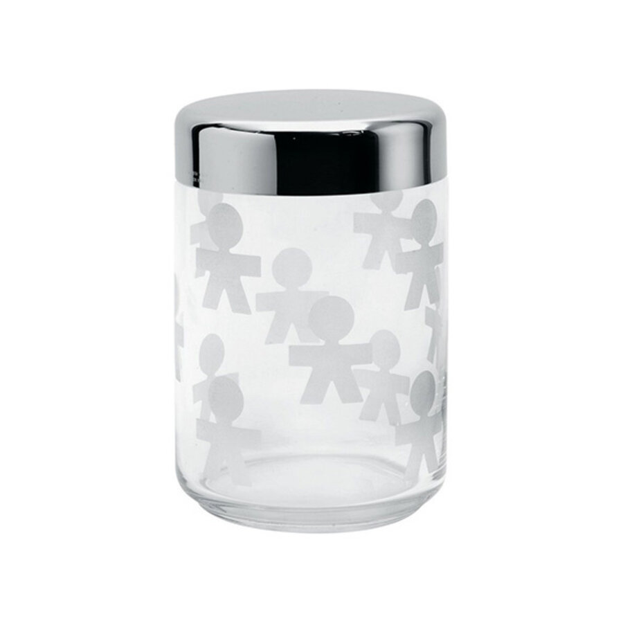 Voorraaddoos glas - deksel roestvrij staal King Kong Girotondo 100 cl-1