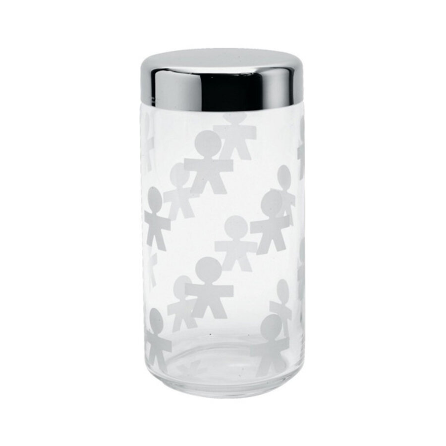 Voorraaddoos glas - deksel roestvrij staal King Kong Girotondo 150-cl-1