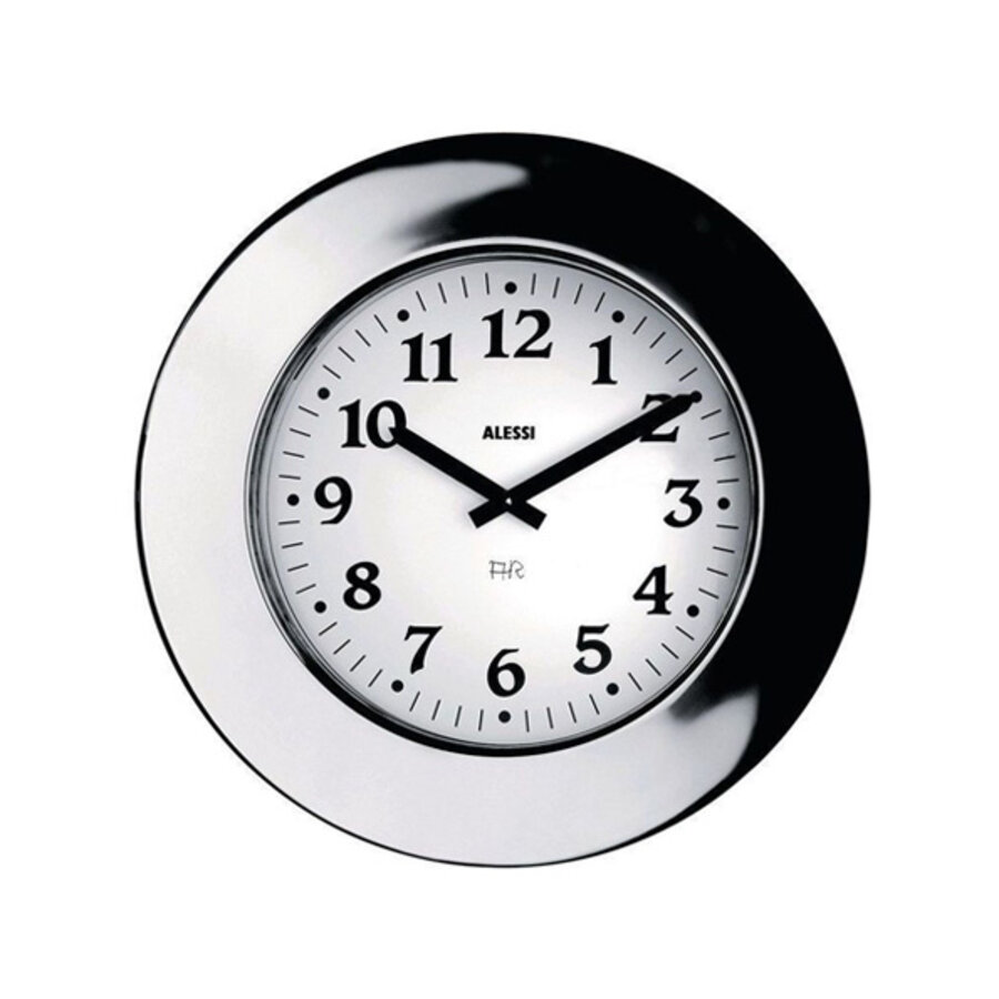Wandklok Momento roestvrij staal 40 cm-1