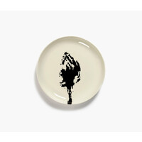 thumb-Gebakbord 19,5 cm Feast Ottolenghi wit met zwarte artisjok-1