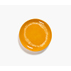 Gebakbord 19,5 cm Feast Ottolenghi geel met witte streepjes / swirl