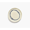 Serax Gebakbord 19,5 cm Feast Ottolenghi wit met blauwe swirl -streepjes Serax Gebakbord 19,5 cm Feast Ottolenghi wit met blauwe swirl -streepjes