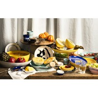 thumb-Gebakbord 19,5 cm Feast Ottolenghi zwart met witte paprika-2