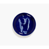 thumb-Gebakbord 19,5 cm Feast Ottolenghi blauw met witte paprika-1