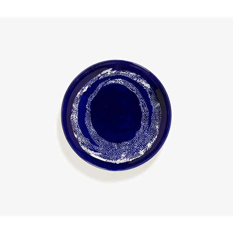 Gebakbord 19,5 cm Feast Ottolenghi blauw met witte  puntjes-1