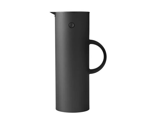  Stelton Thermoskan / Isoleerkan EM 77 soft black - mat zwart - 1 liter 