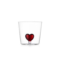 Beker / tumbler Cuore hart rood