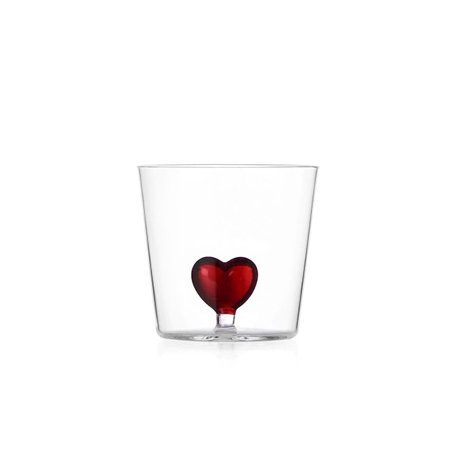 Beker / tumbler Cuore hart rood-1