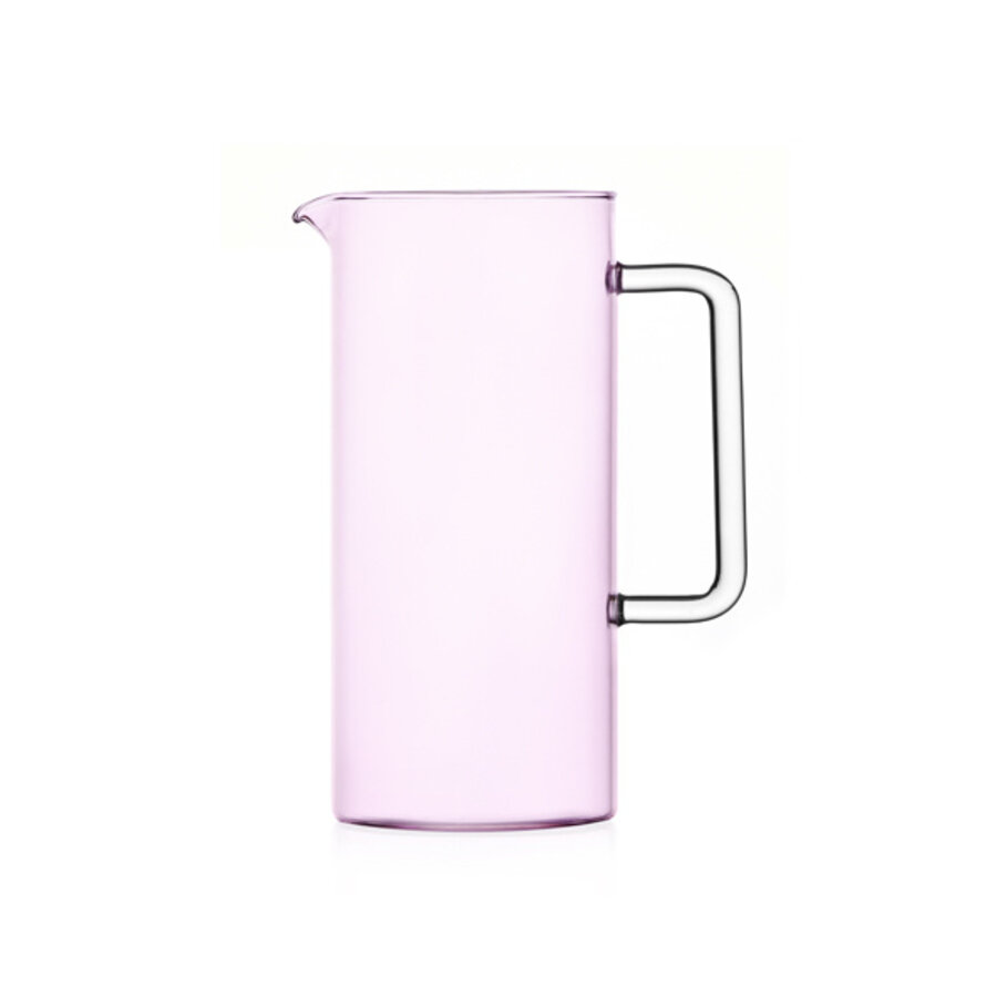 Rechte kruik Tube pink roze - inhoud 1,2 liter-1