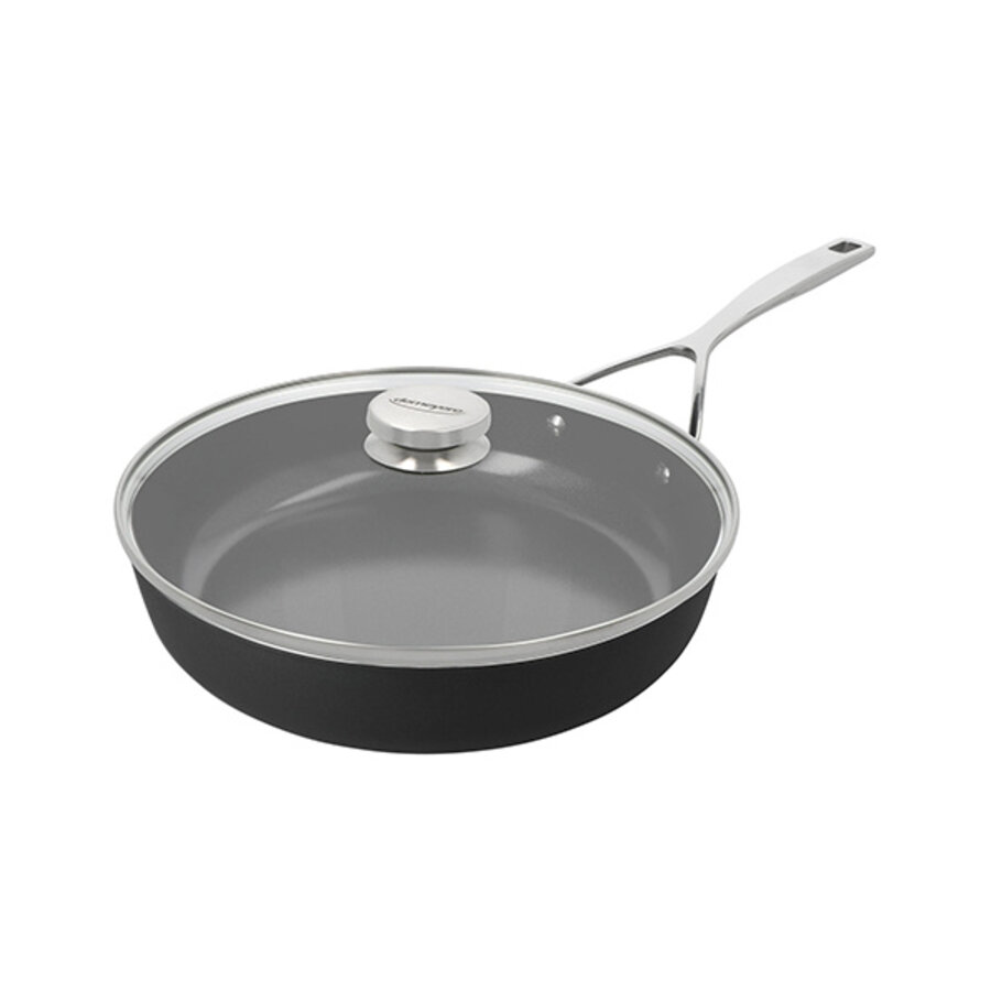 Bakpan hoge rand Alu Pro 5 Ceraforce  28 cm met gratis glasdeksel-1