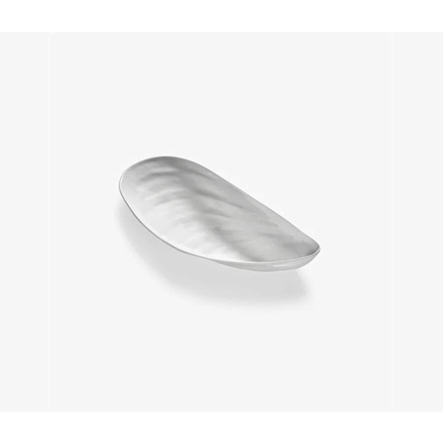 Schaal Mossel wit porselein 30x14 cm Les Objets Mouleversants - Wouters & Hendrix-1