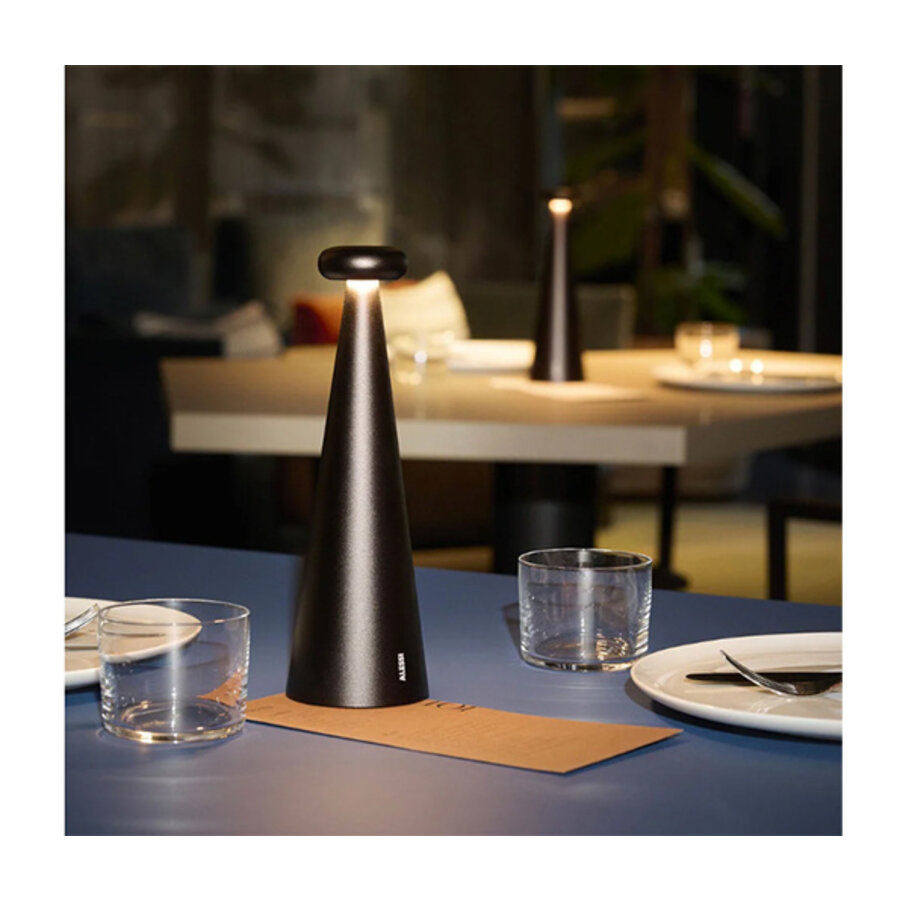 Table lamp / tafellamp Bedin donkerbruin - Alessandro Stabile-2