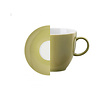 Koffiekop en schotel Sunny Day Avocado Green 20 cl
