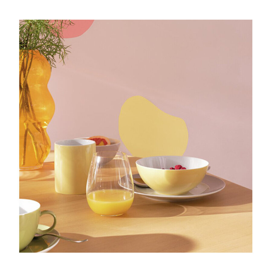 Schotel / Ondertas voor koffiekop Sunny Day soft yellow-3