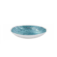 thumb-Ovale schaal Goccia lichtblauw 27x18 cm-1