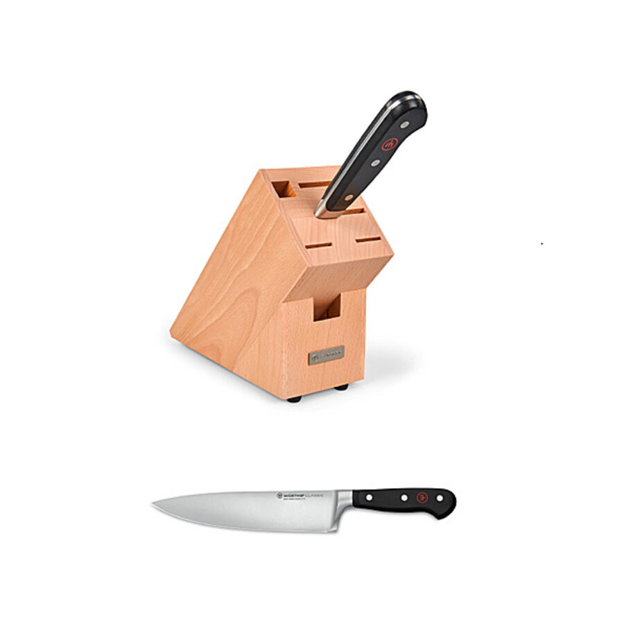 Koksmes of demi-chefmes Classic 20 cm met GRATIS messenblok-1