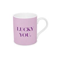 Beker porselein 35 cl LUCKY YOU