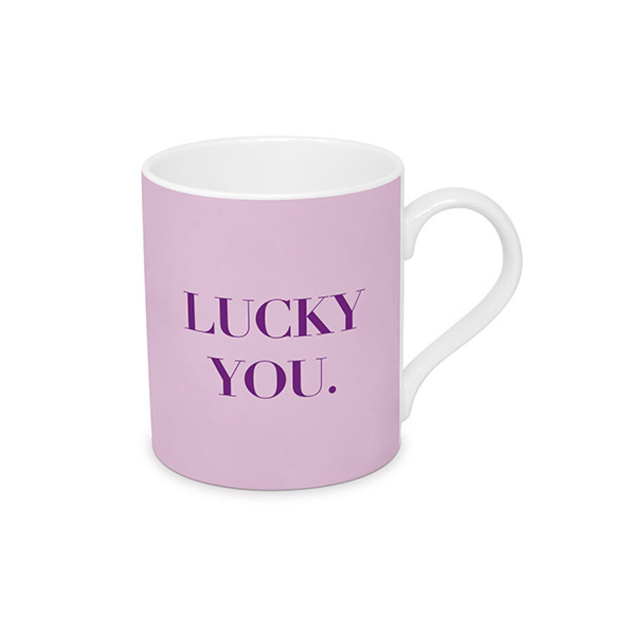 Beker porselein 35 cl LUCKY YOU-1