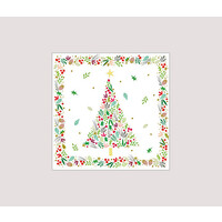 Pakje20  Kerstservetten Kerstboom  25x25 cm