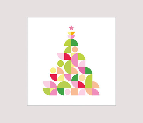  PPD - Paperproducts Design Pakje 20 Kerstservetten Kerstboom modern 25x25 cm 