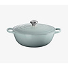 Le Creuset Stoofpot Marmite 28 cm sea salt  met deksel gietijzer