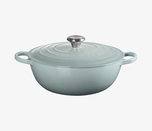  Le Creuset Stoofpot Marmite 28 cm sea salt met deksel gietijzer 