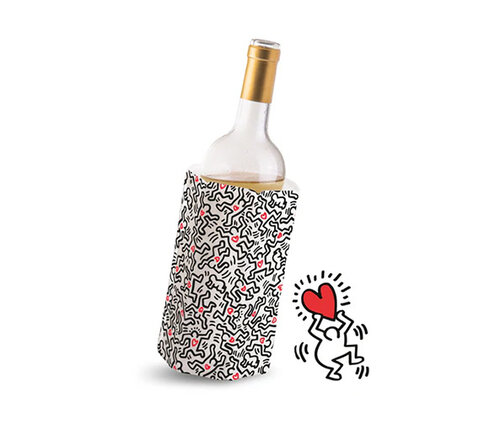  VacuVin Wijnfleskoeler / Wijnkoeler sleeve Keith Haring 