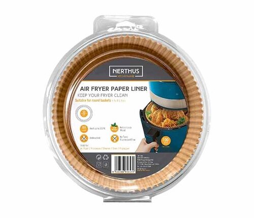  Nerthus Set van 100 bakpapieren vormen 20 cm voor in de Airfryer 