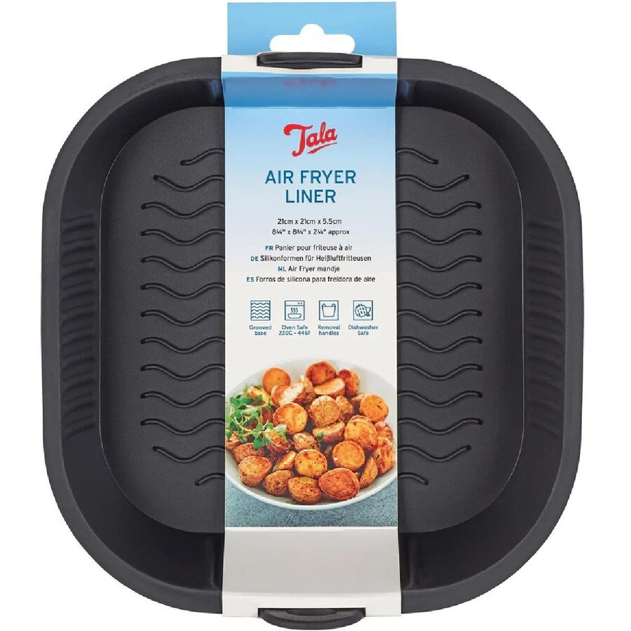 Invouwbaar mandje voor airfryer in siliconen 21.5 x 20.5 x 8 cm-2