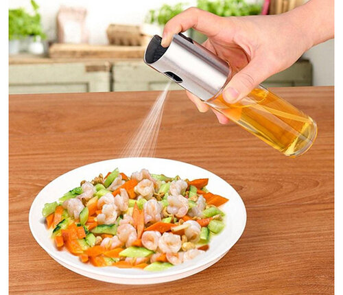  Nerthus Olieverstuiver / Oliespray glas / roestvrij staal 125 ml 