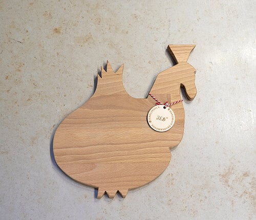  Dendermondiana Houten snijplank / kaasplank / ontbijtplank Ros Balatum 