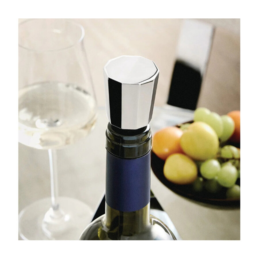 Wijnstop / wijndop / flessenstop Eugenia verchroomd zamak-2