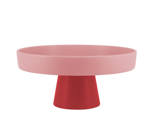  Remember Etagère Ami rood roze 28 cm diameter, 13 cm hoogte in dolomiet 