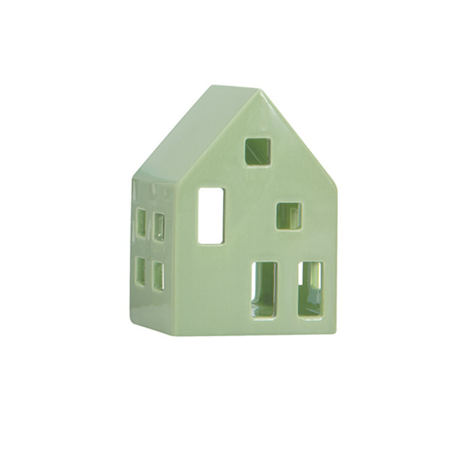 Huisje / Lichthuisje / Sfeerlichtje Nyhavn lichtgroen-1