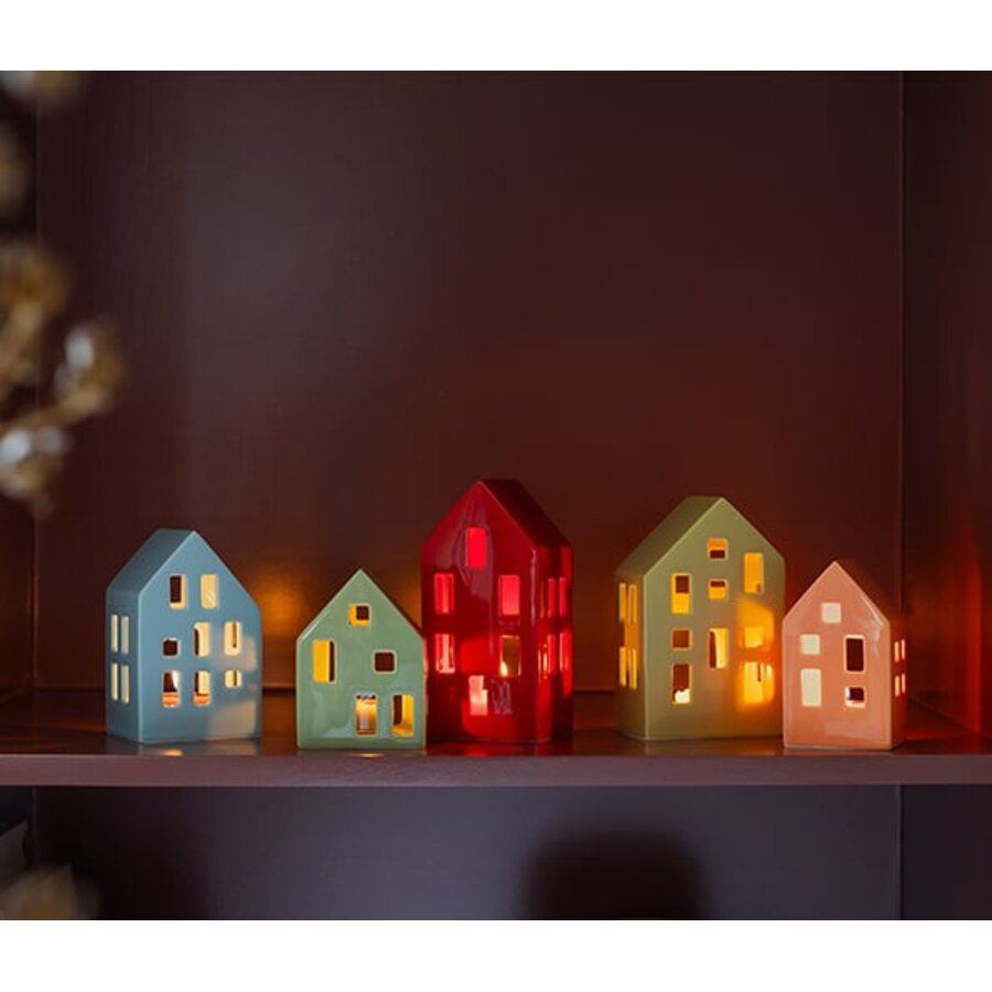 Huisje / Lichthuisje / Sfeerlichtje Nyhavn geel-3