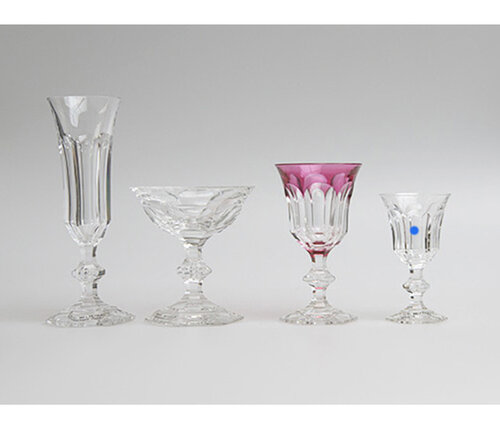  Val Saint Lambert Likeurglas  Metternich côtes plates 