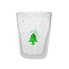 Memento Beker in wit glas met kerstboom  - Kerstdecoratie - Christmas