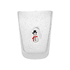 Beker in wit glas met sneeuwman - Kerstdecoratie - Christmas