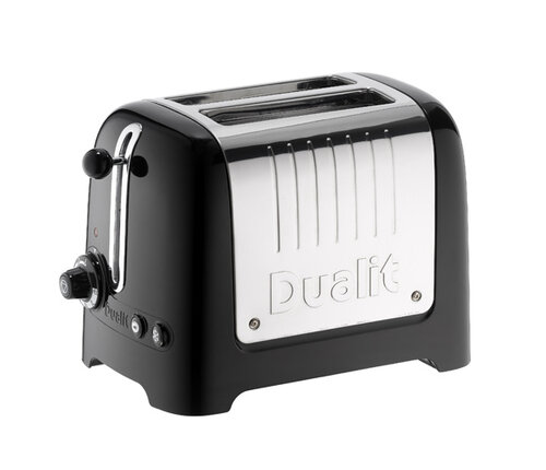  Dualit Toaster Lite zwart glanzend - 2 slots - korte brede gleuven 