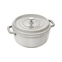 thumb-Ronde cocotte Staub wit 28 cm gietijzer-1