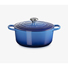 Stoofpot 26 cm azure blauw met deksel