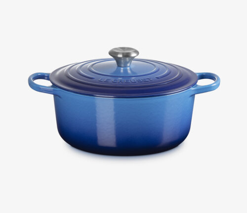  Le Creuset Stoofpot 26 cm azure blauw met deksel 