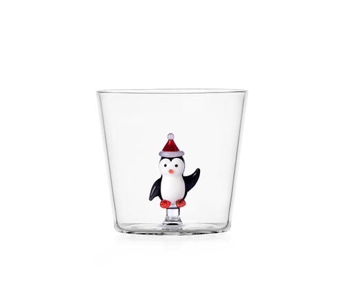  Ichendorf Milano Waterglas / beker Christmas Tales pinguin kerstmuts 