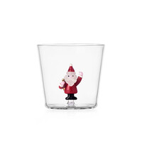Beker / Glas Kerstman / Santa Claus met rugzak 35 cl