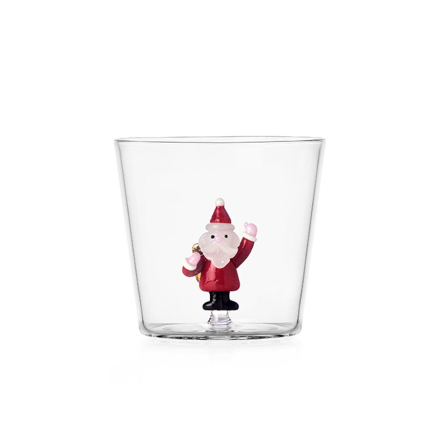 Beker / Glas Kerstman / Santa Claus met rugzak 35 cl-1