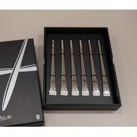 thumb-Set 6 kreefthaken roestvrij staal met kreeftje op handvat-1